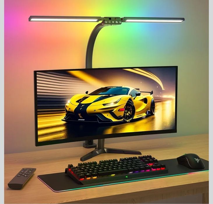 LED Desk Lamp for Home Office with RGB
