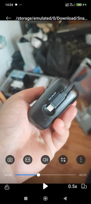 Baterie Externă 20 000 mAh, Mufe integrate USB-C și IPhone, înc.rapidă