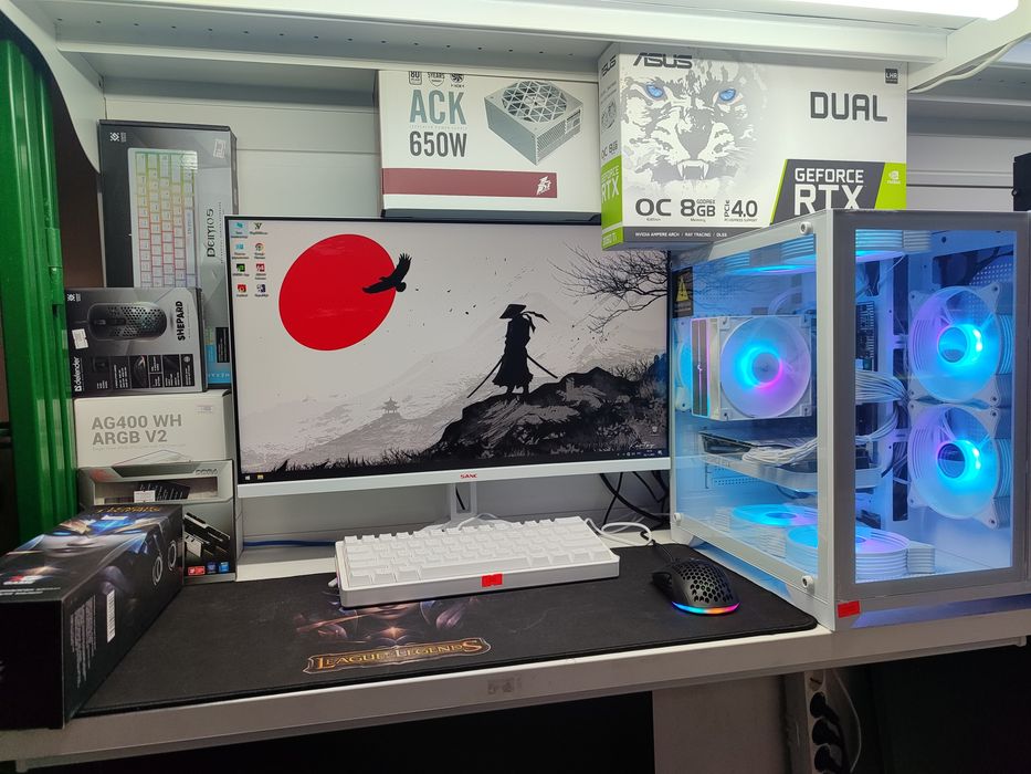 Игровой компьютер i5 12400f/ озу16/ ssd 1tb/ 3060ti/ 24" 200Hz