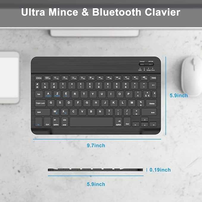 Безжична Bluetooth клавиатура за iPad, iPad Air/Pro, Samsung, Xiaomi