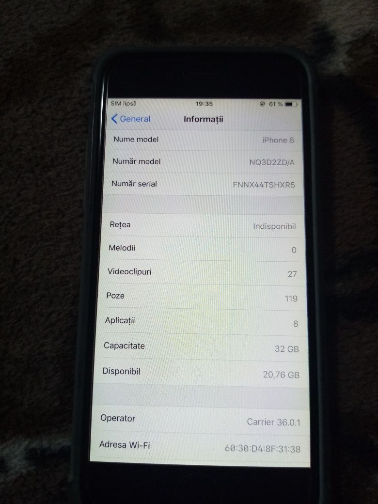 IPhone 6S 32 GB inpecabil fără defecte