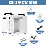 Chiller Cw5200, Cw5000, Cw3000, surse alimentare laser