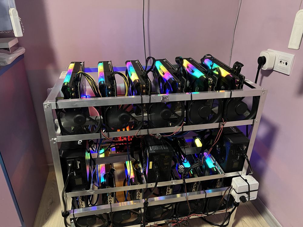 Крипто ферма RTX 3070 not LHR