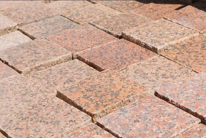 Granit bruschatka Желтау Jeltau qizil Tosh