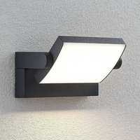 Aplică LED perete exterior Lindby Sherin modernă negru din aluminiu A+