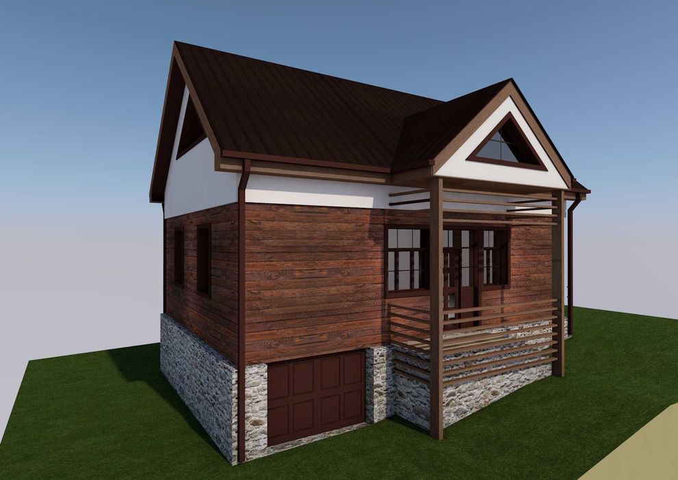 Casă rustică la munte + poiată, pe teren 4700mp, pădure si pârâu