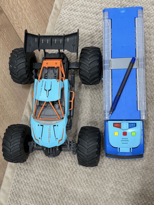 Автовоз музыкальный +тачка в поларок+машина на пульте в поларок