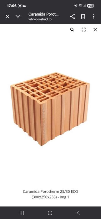 Caramida porotherm 25/30 ECO