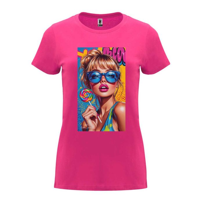 Дамски тениски на едро или дребно , бяла и розова тениска