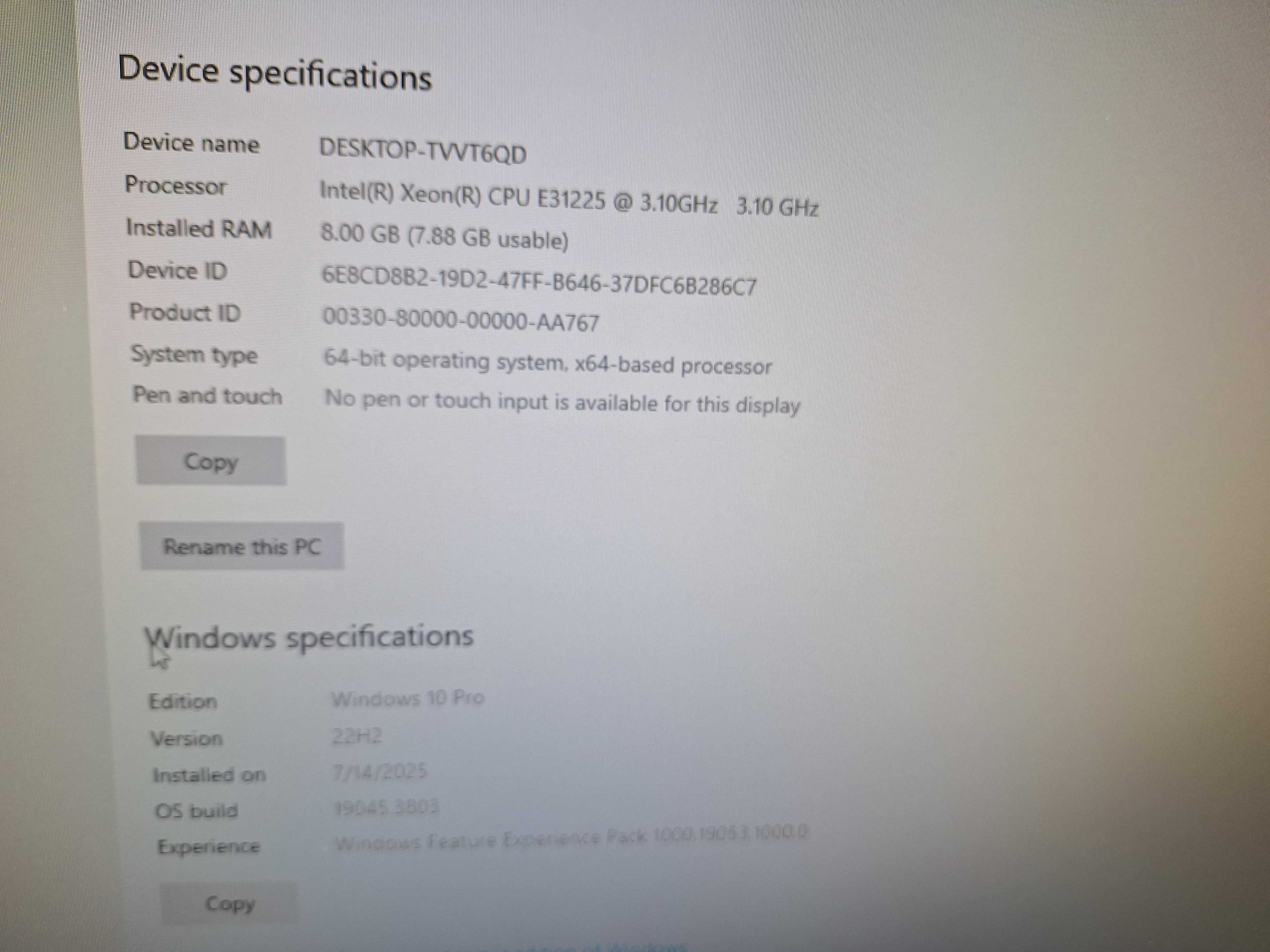 Workstation Dell Precision T1600, Intel Xeon E3 1225, 8 GB, 250 HDD