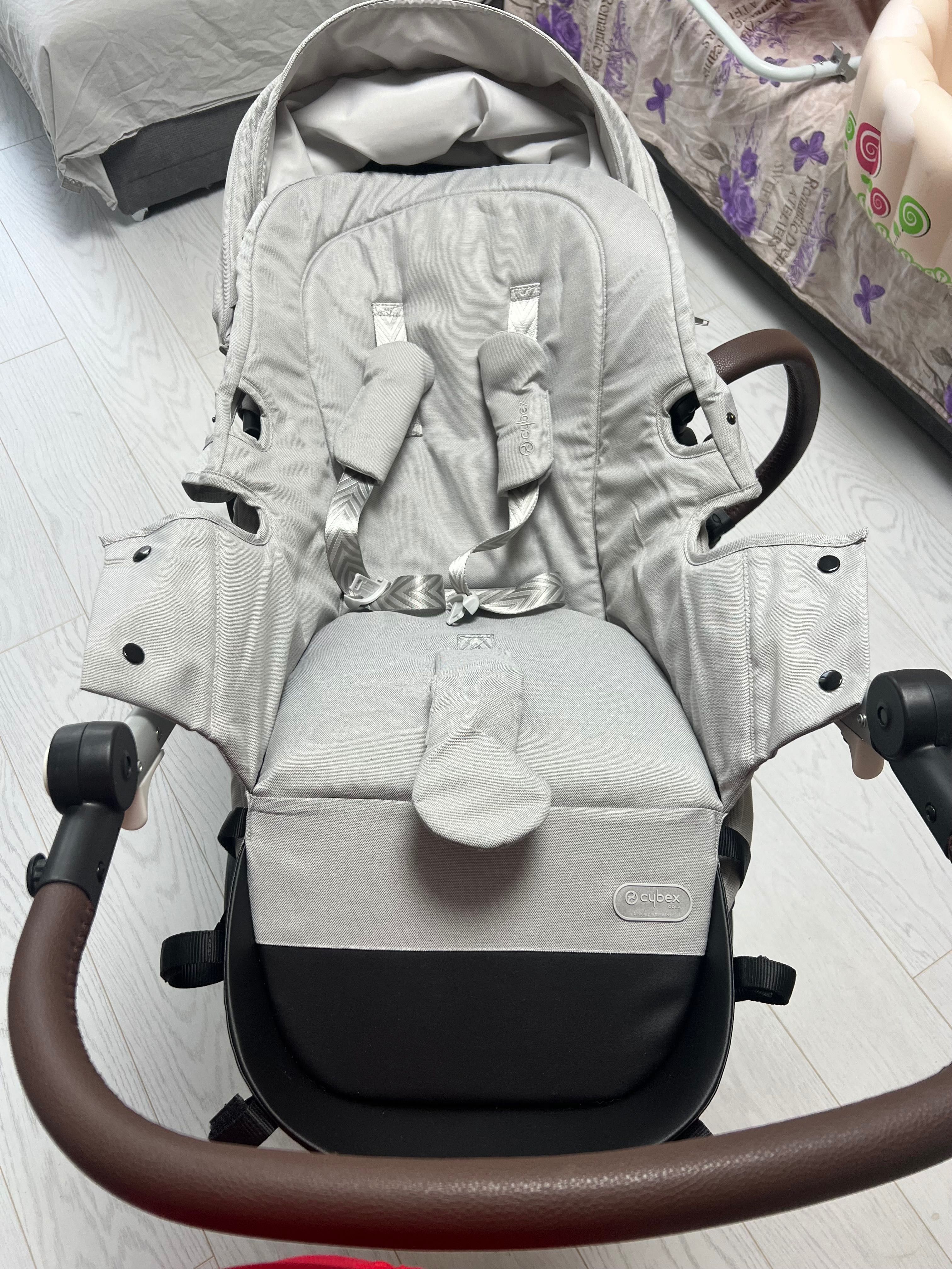 Cybex EOS LUX SLV LAVA GREY трансформираща се детска количка 2 в 1