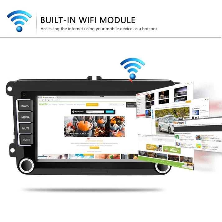 Navigatie VW,Skoda,Seat,Android,8G+128G Octa-Core,Factura