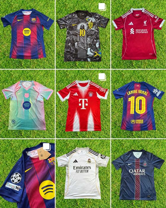 Футболни Тениски - ВИСОКО КАЧЕСТВО -Барселона/Реал Мадрид/ПСЖ/Ливърпул
