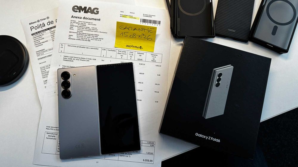 Samsung Galaxy Z FOLD 6 - 512 GB - Ca NOU + Garantie pana 15.08.2026