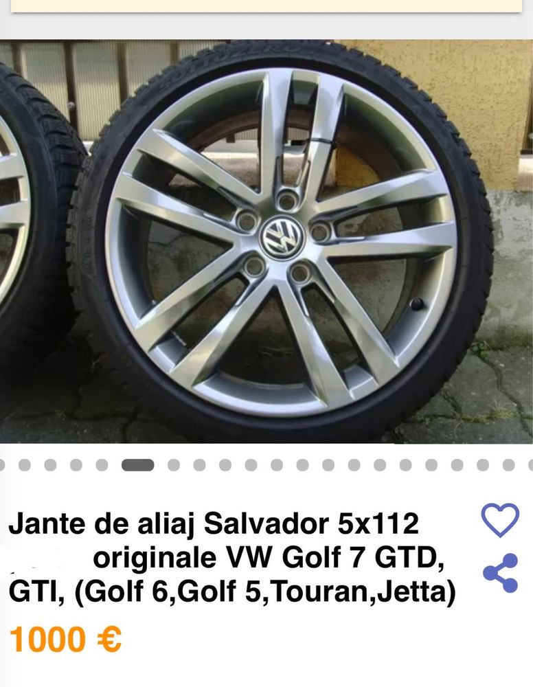 Jante Golf 7 GTD iarna