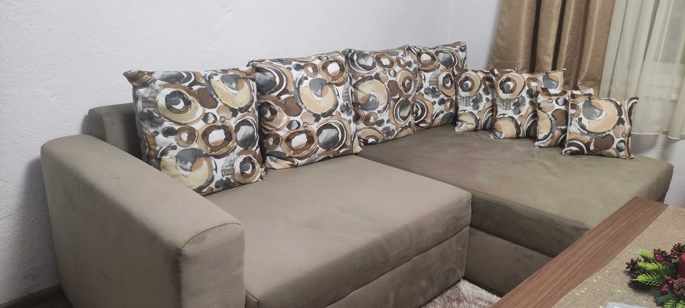 Ъглов диван разтегателен