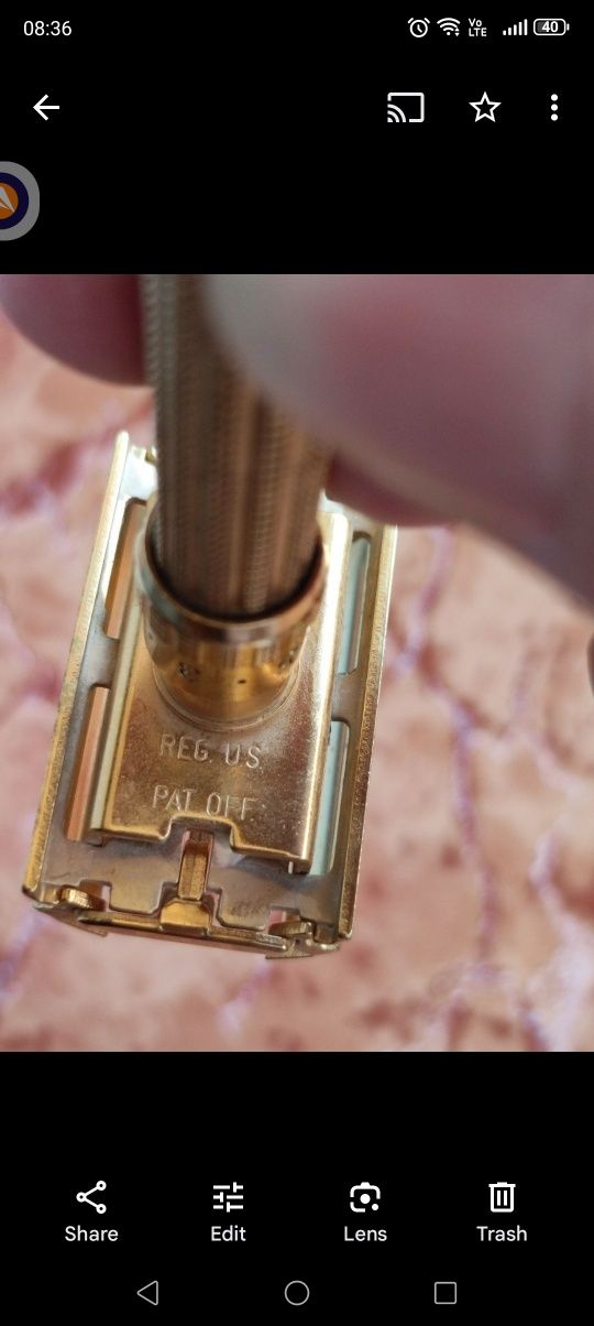Aparat de ras Gillette Aristocrat Adjustable M3 1967  original În cute