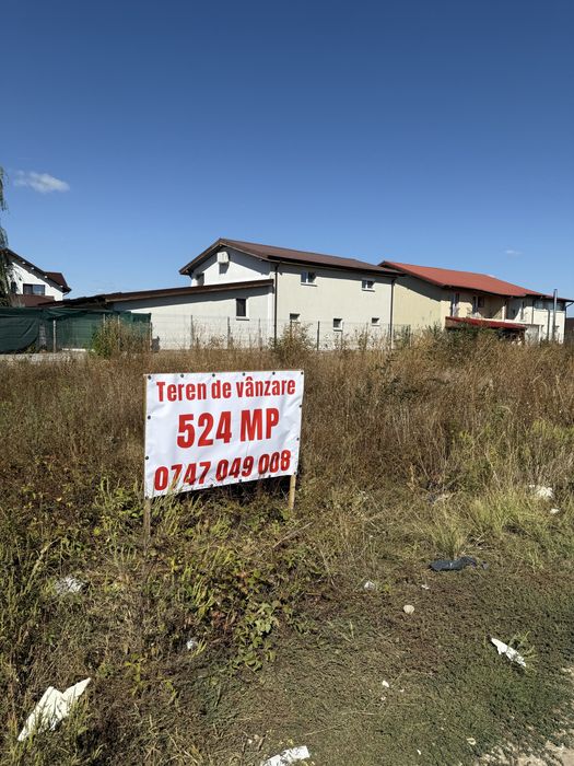 Teren intravilan Domnești – 524 mp, lângă JYSK