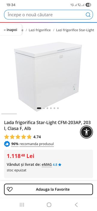 Vand lada frigorifica
