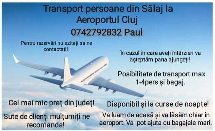 Seriviciu de transport Zalau-Cluj aeroport