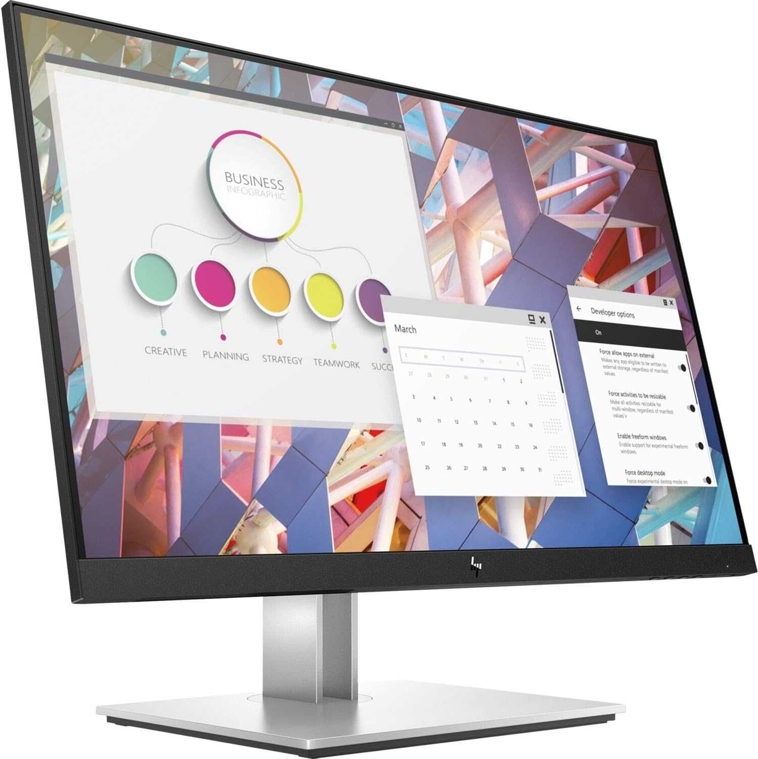 Монитор HP E24 G4 – 24" Full HD IPS с гаранция и отлично качество