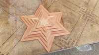 Автентична дървена звезда