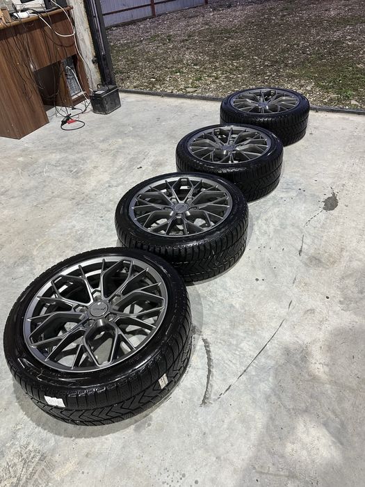 Jante 5x112 Audi/VW cu cauciucuri 245/40/18 de iarna pireli sottozero