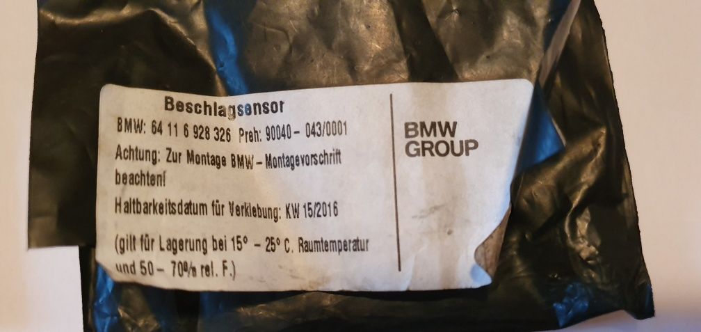 Senzor NOU temperatura interioară condensatie parbriz BMW 5 6 7 x5 x6