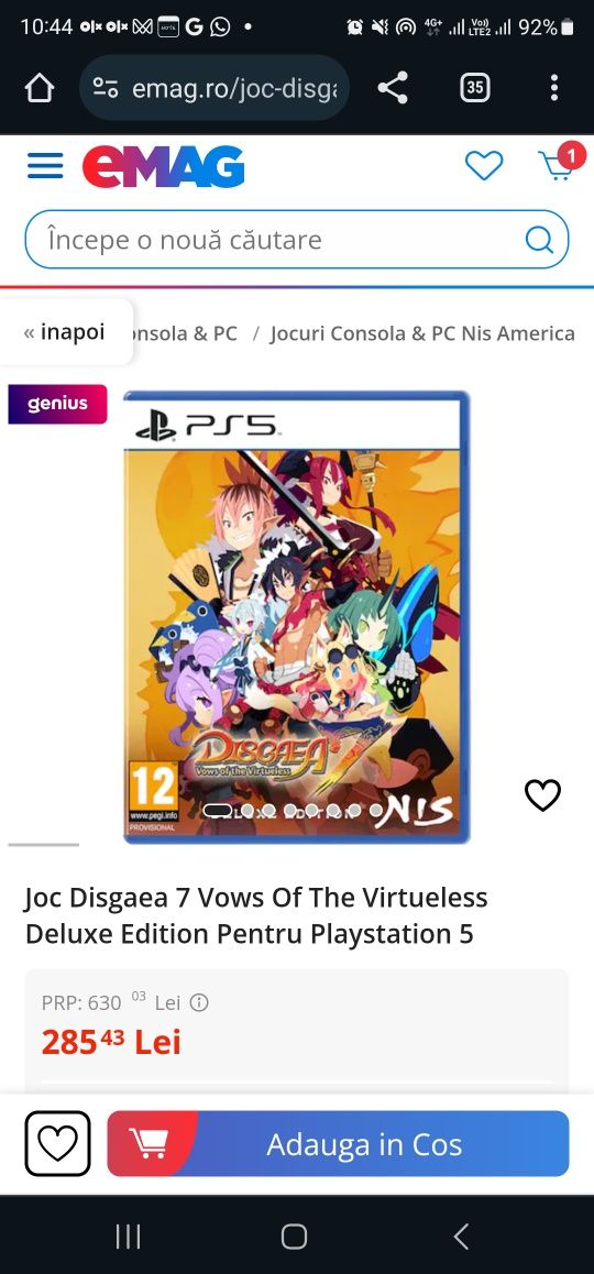 Joc Disgaea 7 Vows Of The Virtueless Deluxe Edition Pentru Playstation