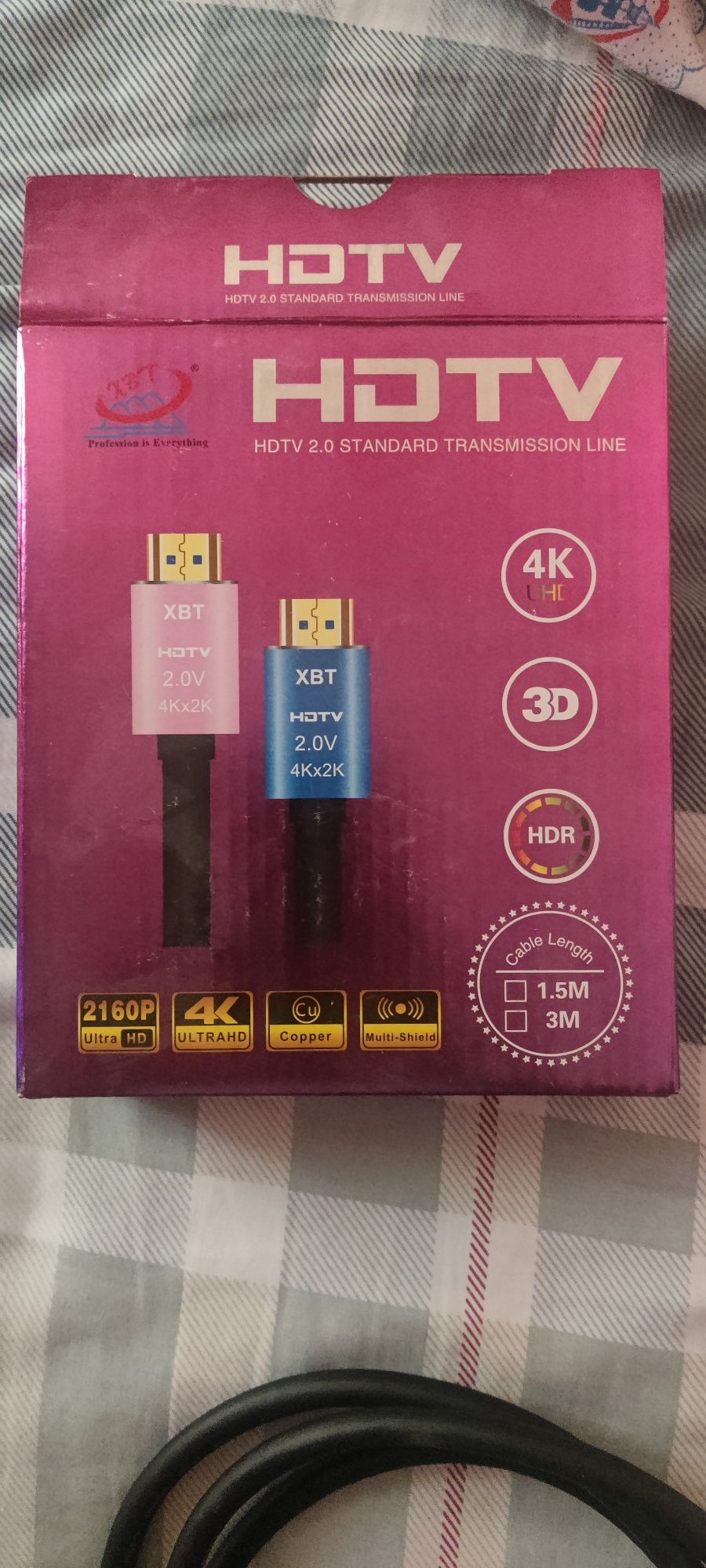 HDMI кабель версии 2.0 1.5м