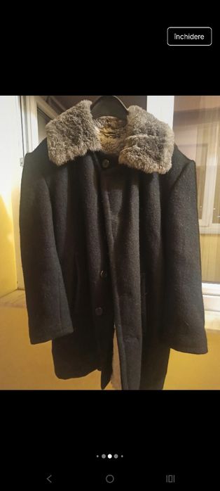 Cojoc bărbătesc tradițional autentic lână și blană, zona Harghita