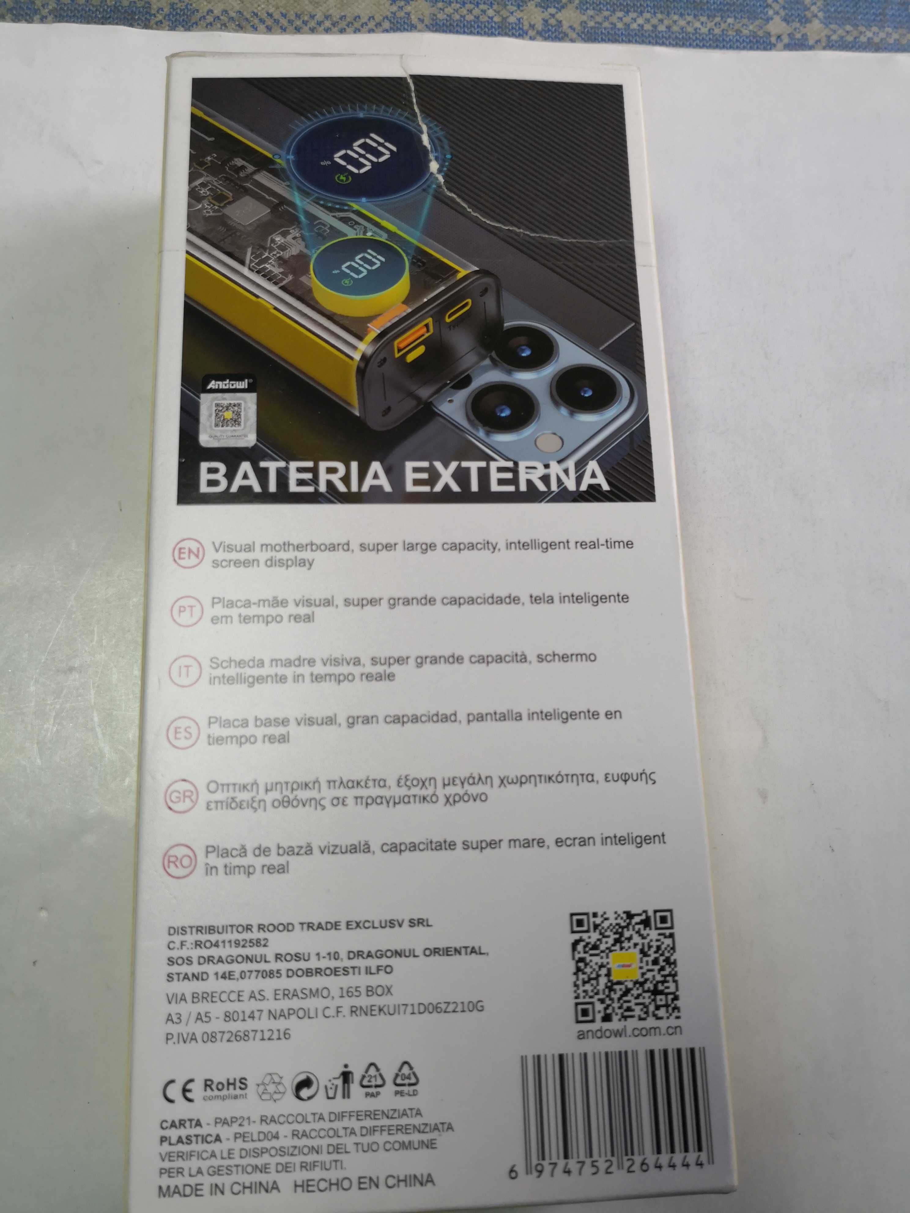 Baterie externa - power bank 30000 mAh