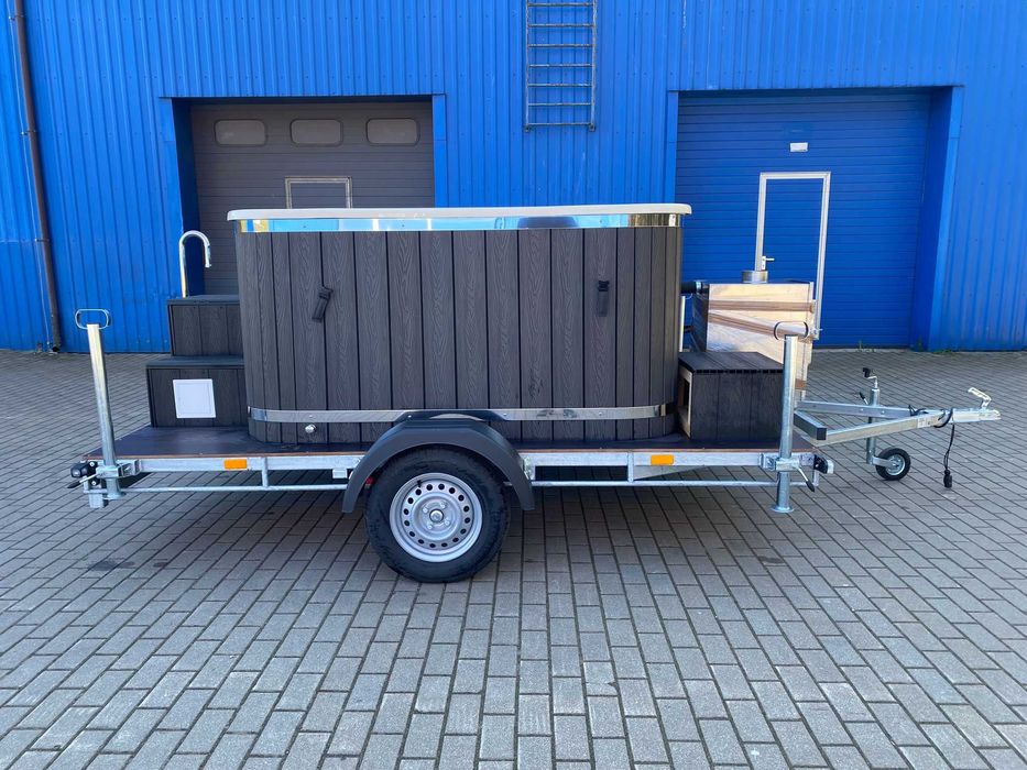 Ciubar mobil dreptunghiular pe remorca