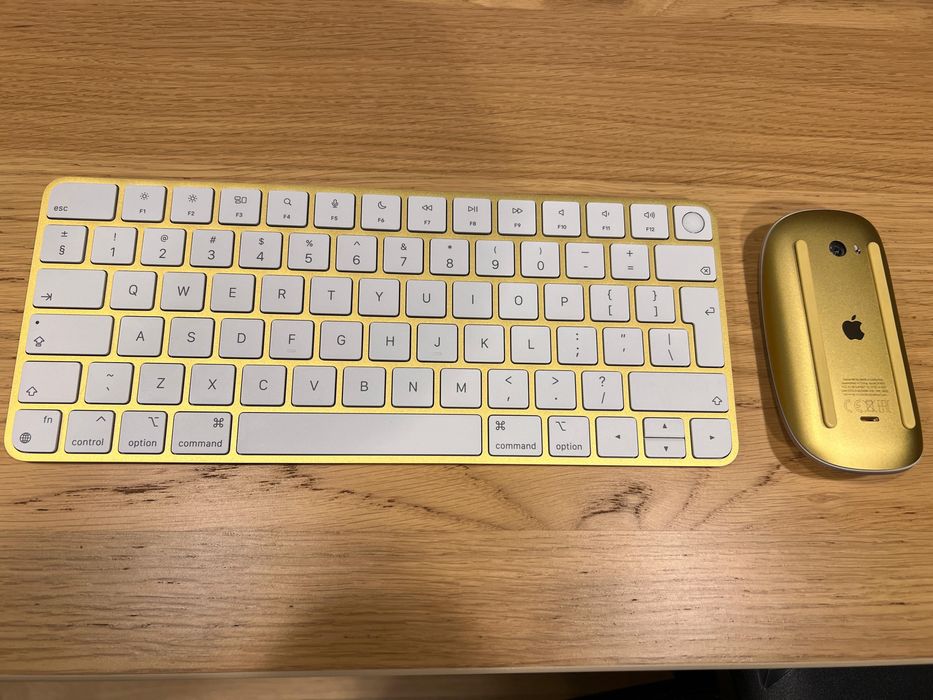Kit iMac yellow gold : Apple Magic Keyboard Touch ID + Mouse