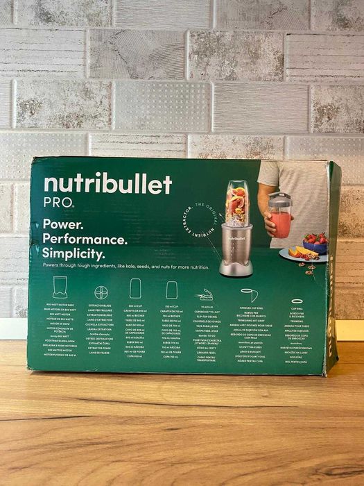 Blender Nutribullet Pro NB907CP, 0.9l, 900W, bronz