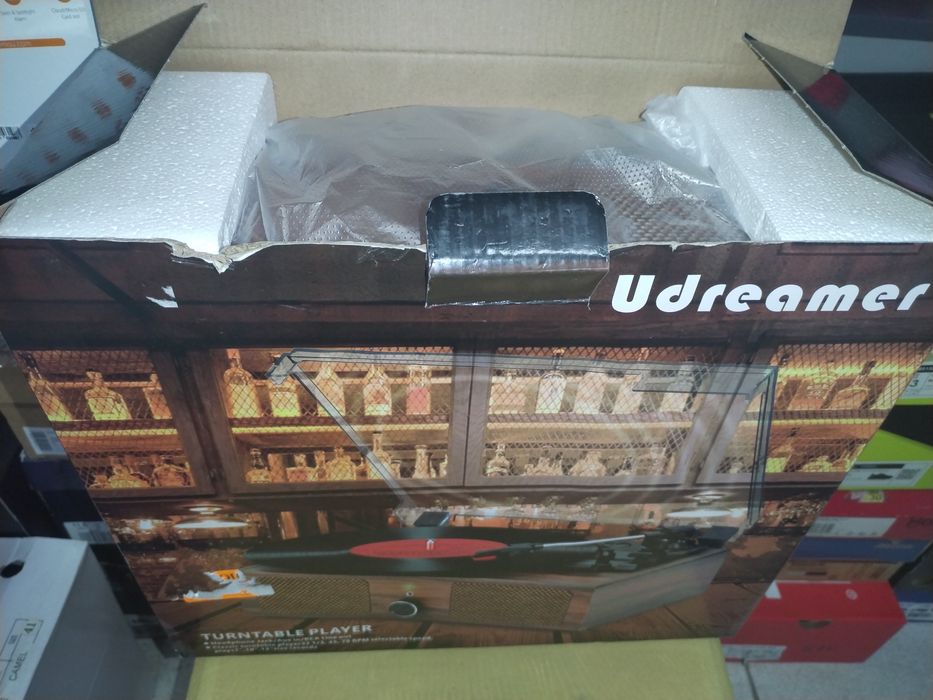 Грамофон с винилови грамофонни плочи1, блуут и запис Udreamer UD001-Y
