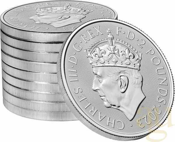 Сребърна монета от 1 унция Коронация на Крал Чарлз III