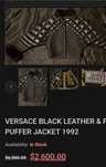 Geaca de iarna Gianni Versace