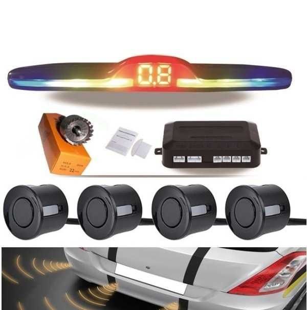 Парктроник Паркинг Сензор с 4 датчика Звуков Сигнал LED Дисплей МПС