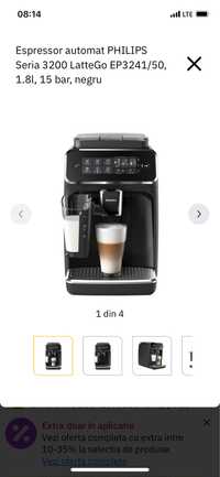 Espressor expresor aparat de cafea philips seria 3200 garantie 6 luni