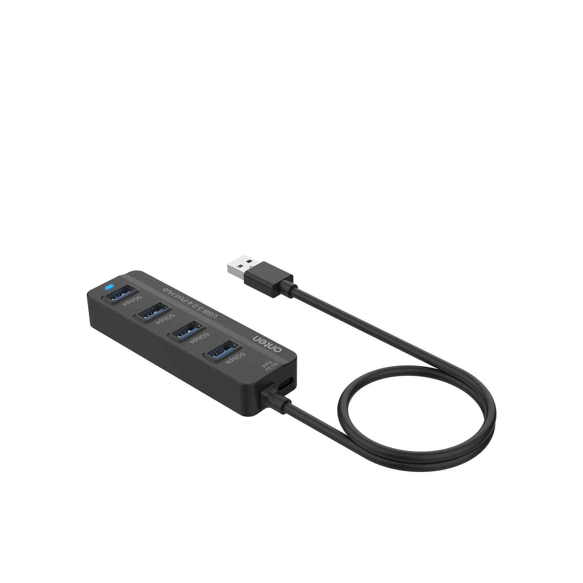 Хаб USB 3.0 4 порта 5Гб 4 в 1 Onten OTN-5305