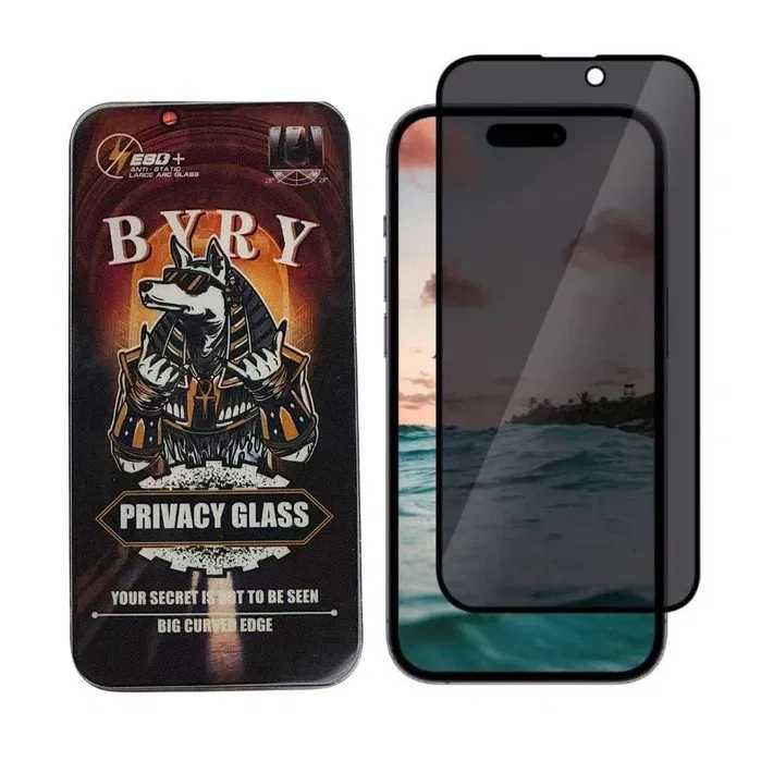 Folie sticla iPhone 16, 16 Plus, 16 Pro, 16 Pro Max, Clear / Privacy