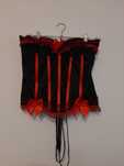 vand corset negru rosu