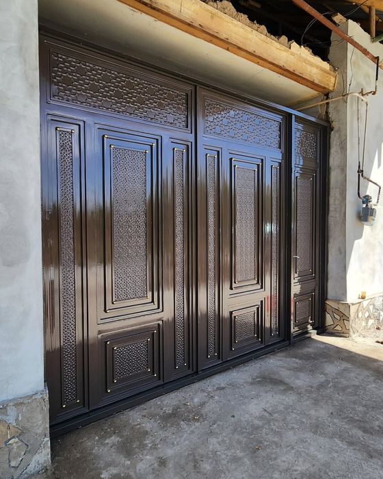 Svarka xizmati naves tom yopish reshotka temir darvoza eshik