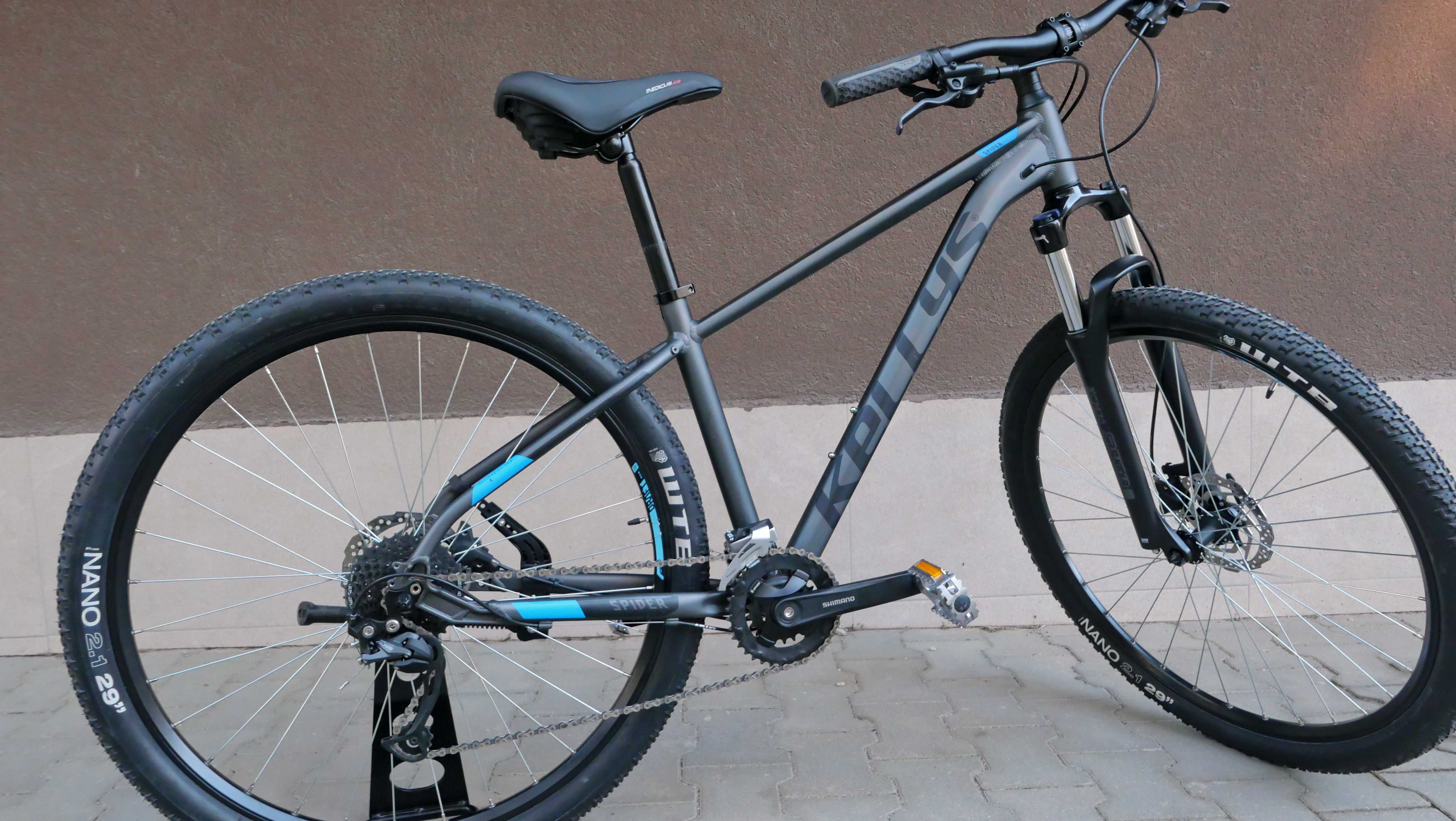 Kellys Spider 70, 29, S, Suntour 100 мм. ход, 2x9 скорости