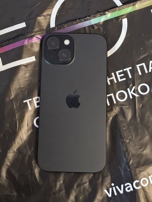 256GB iPhone 15 Гаранция Vivacom 2025г. Black / Черен