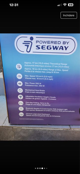 Trotineta electrica copii