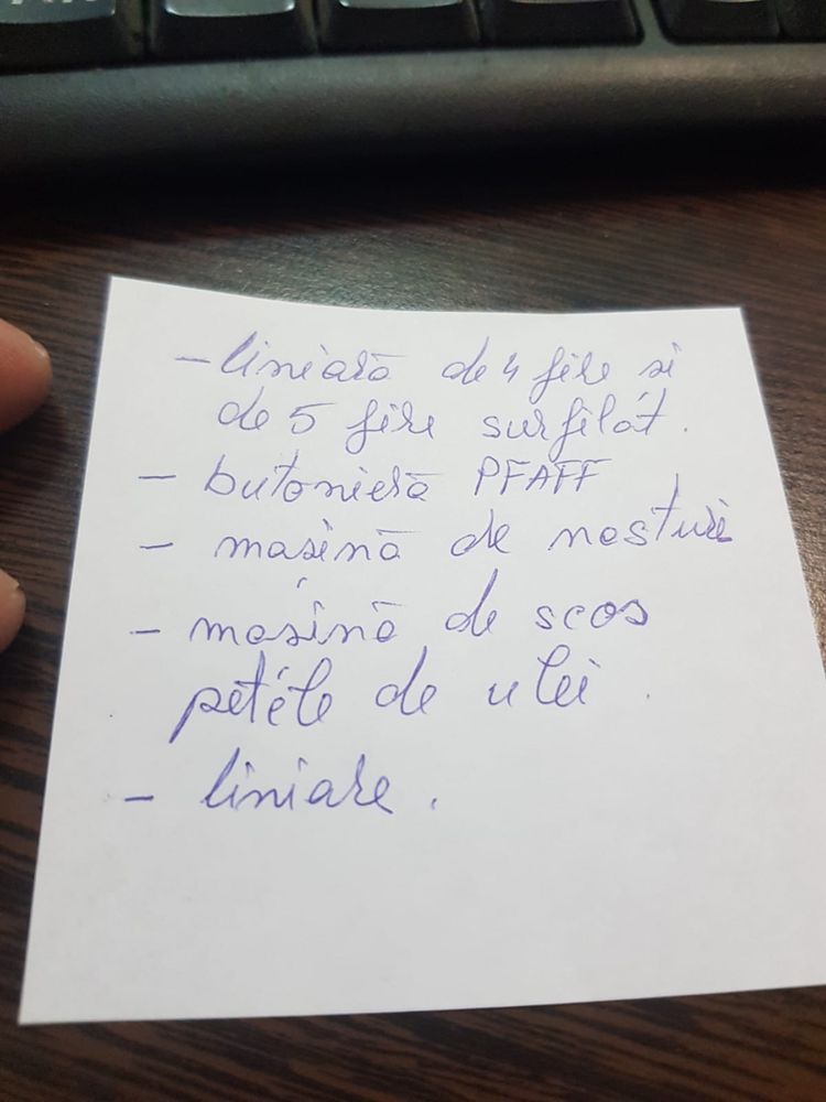 Mașini de cusut , butoniera, masina scoatere pete