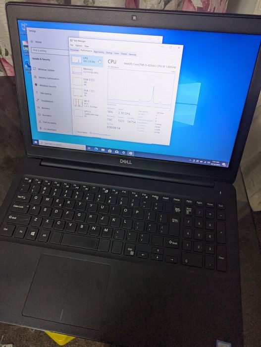 Laptop dell i5-8265u 16gb ram SSD+SSD