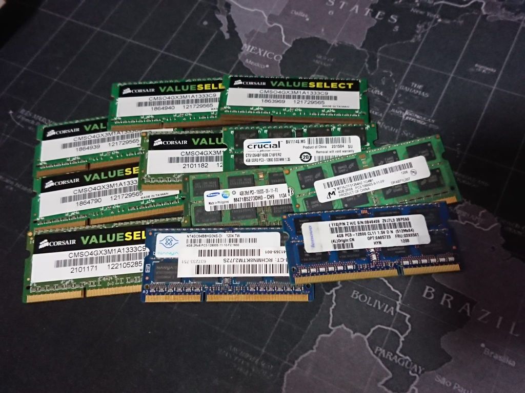 Memorii Ram pc laptop DDR3  DDR4  4 8 16 gb Samsung Hynix Corsair